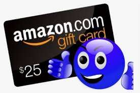 $25 amzon GC with blue face