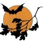 bat-yellow moon
