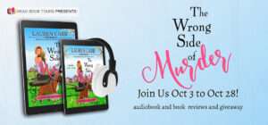 Tour Banner for the Wrong Side of Murder- Twofer Murder